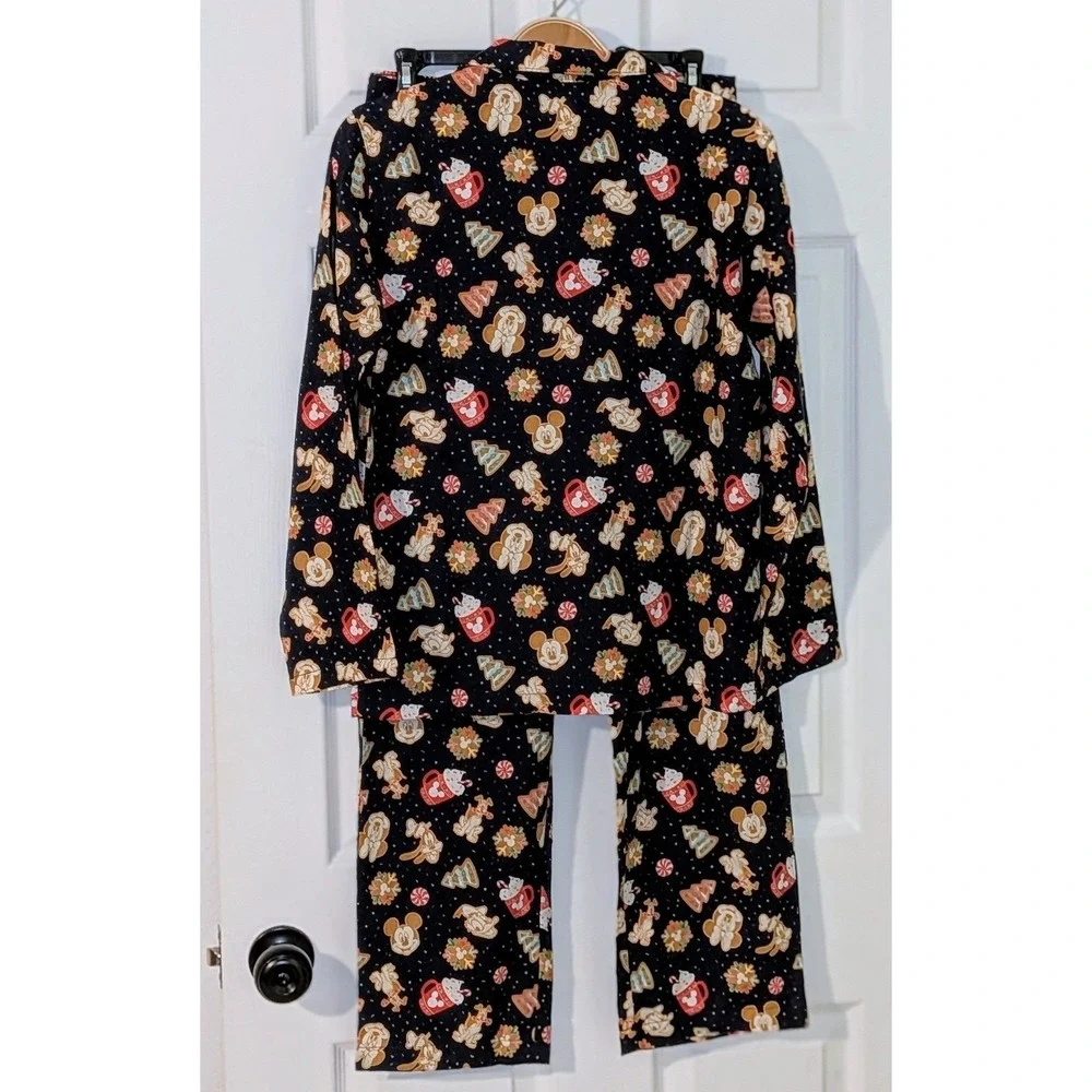 Old Navy Disney Mickey Mouse Gingerbread Holiday Pajama Set Navy Blue XXL‎ 18